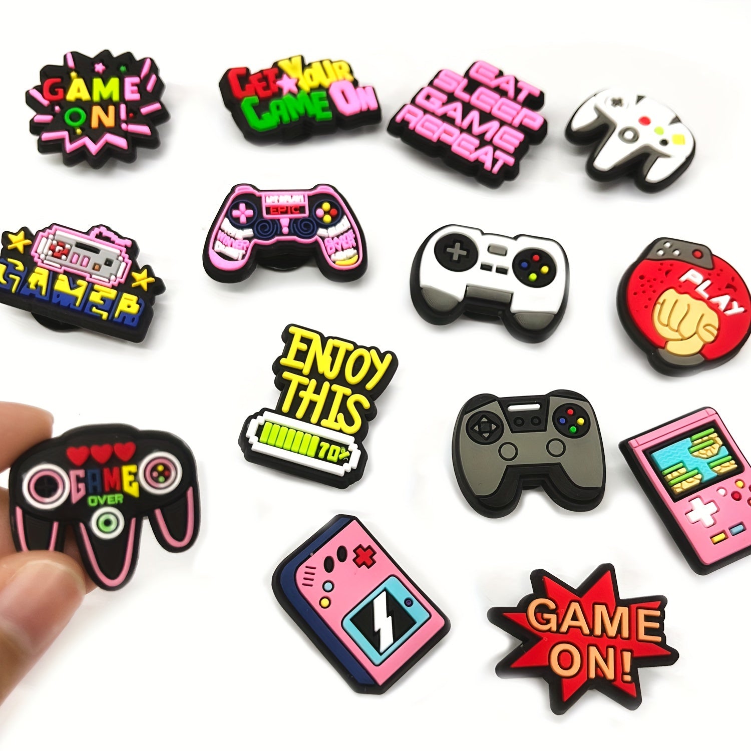 Kattalar uchun PVC o'yin stikerlar to'plami, noutbuklar, skeytbordlar, bagajlar uchun