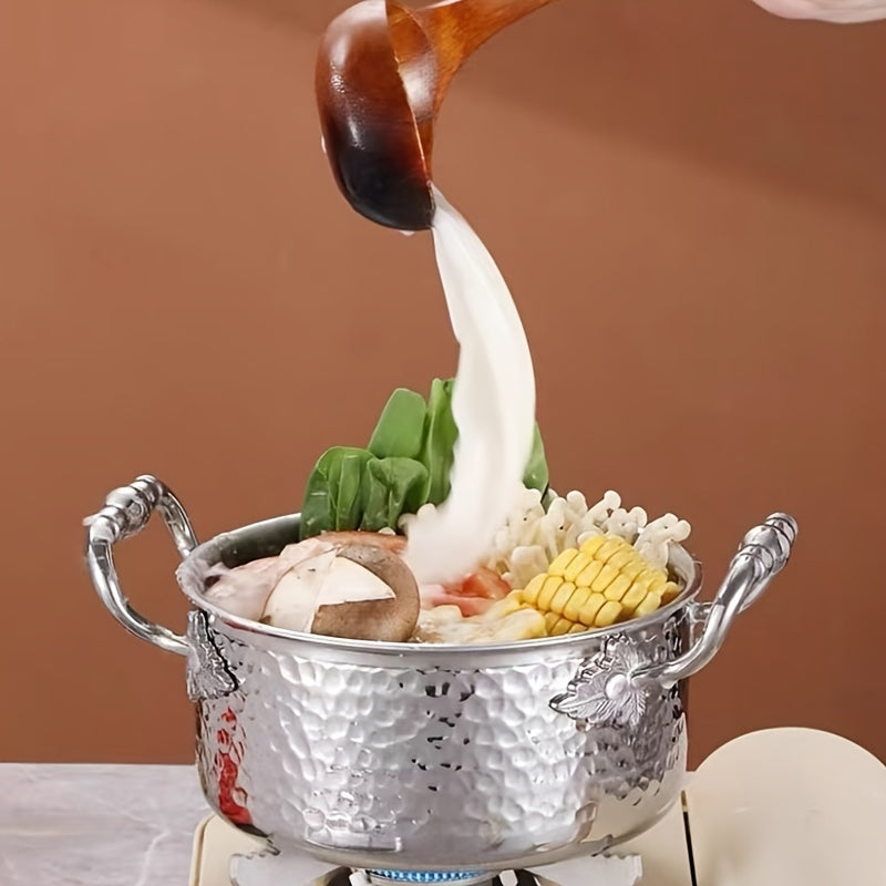 316 Stainless Steel Cooking Pot with Lid for Kitchen and Induction Cookers