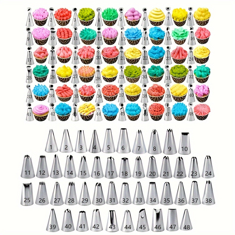 Stainless Steel Piping Nozzle Set for Cake and Cookie Decorating 10-Piece