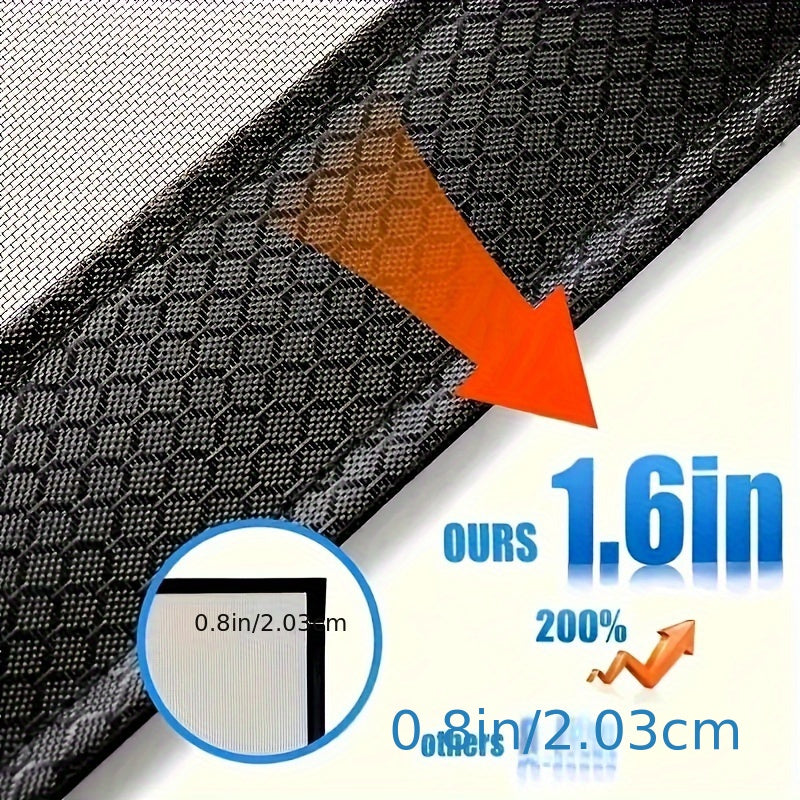 Magnetic Closure Screen Door Curtain for Mosquito Prevention 91.44x208.28 cm