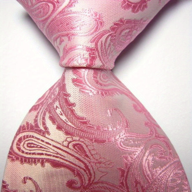Men's Classic Neckties with Intricate Patterns for Formal and Gifting Occasions