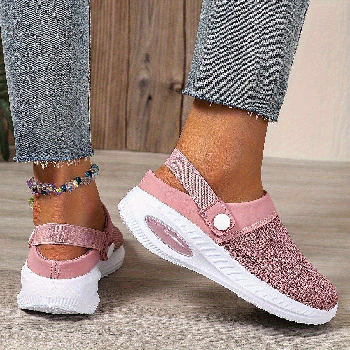 Women's Slip-On Summer Shoes with EVA Sole Beige Casual Comfortable