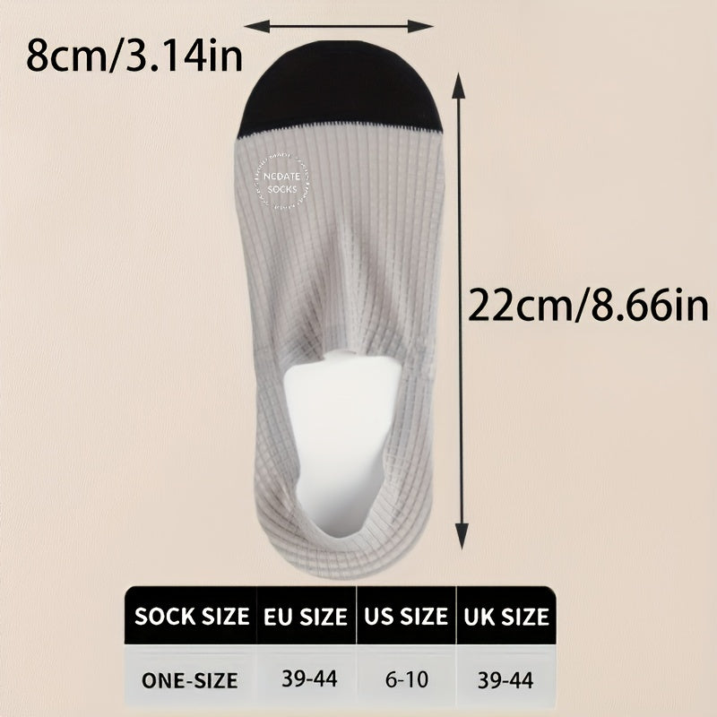 Men's Summer Waffle Pattern Breathable Sports Casual Boat Socks Set of 4