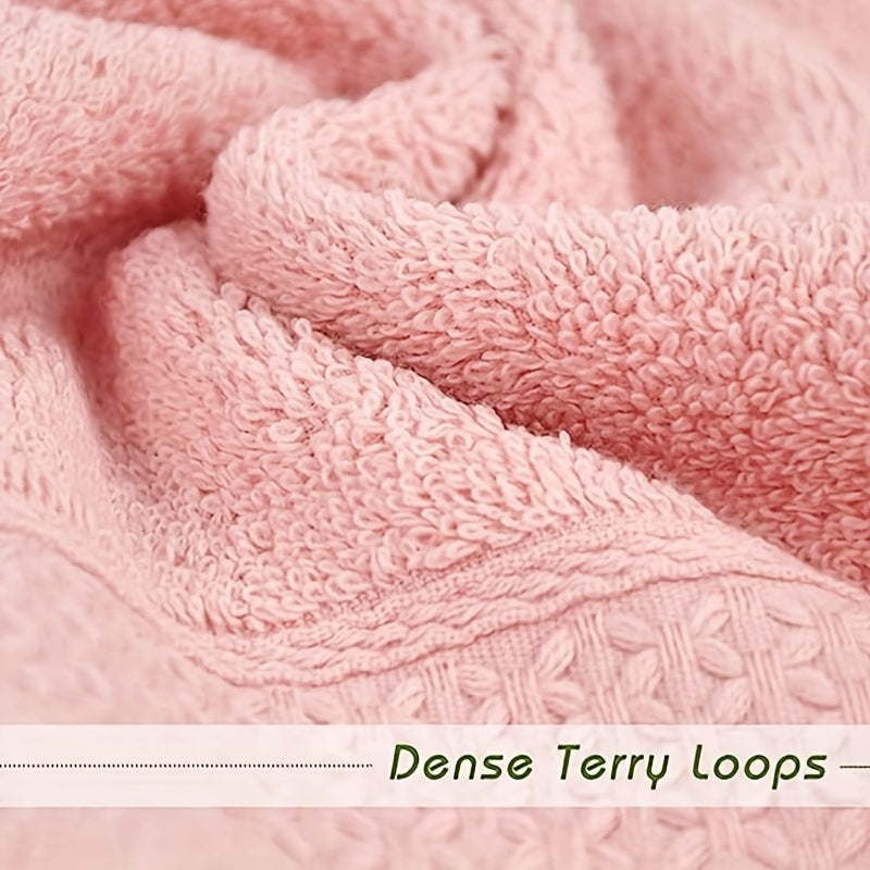 Set of 6 Cotton Wash Cloths in 6 Colors 33x33cm Highly Absorbent Bathroom Towels