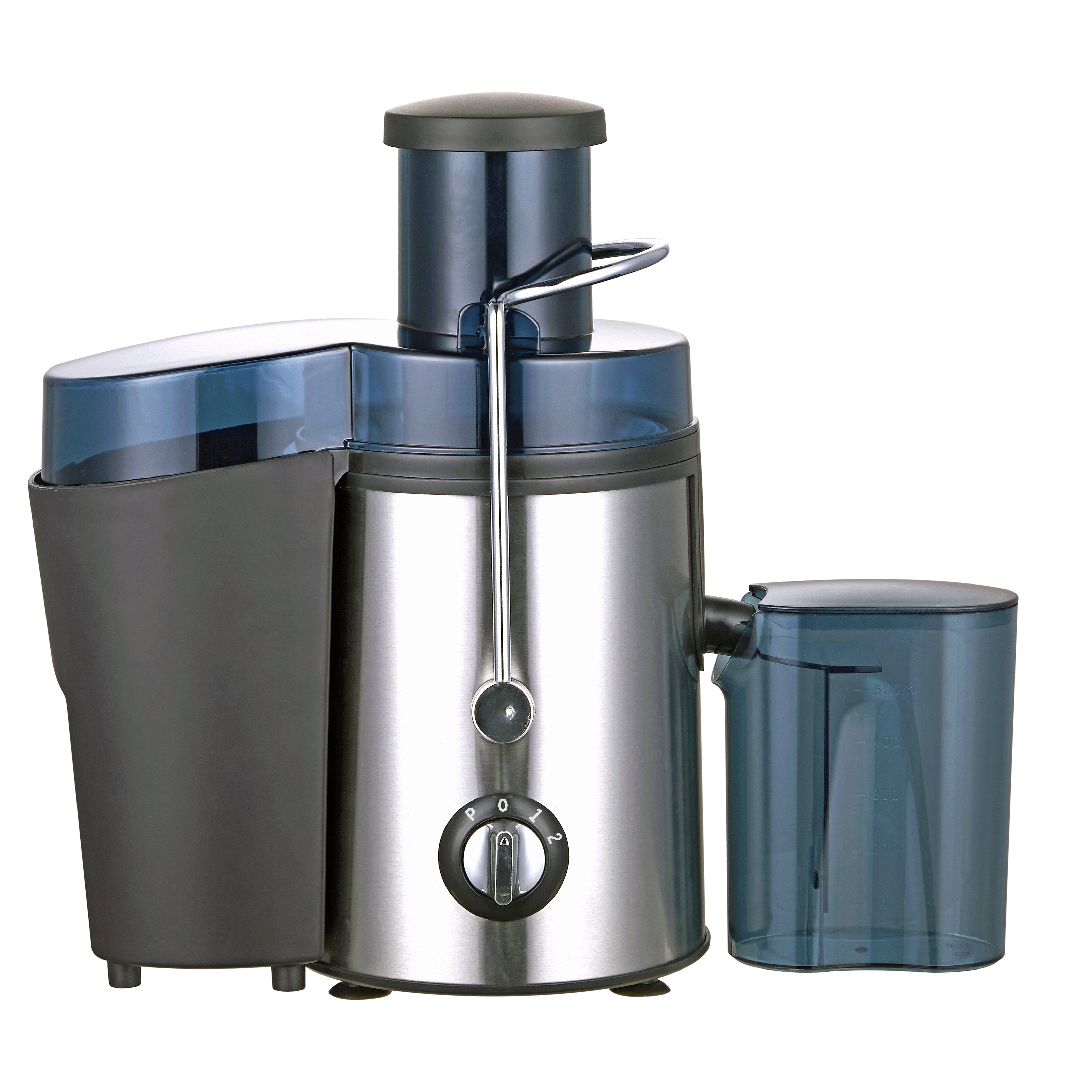 400W Stainless Steel Centrifugal Juicer Machine for Fruit and Vegetable Extraction with 65mm Feed Chute and 3 Speeds