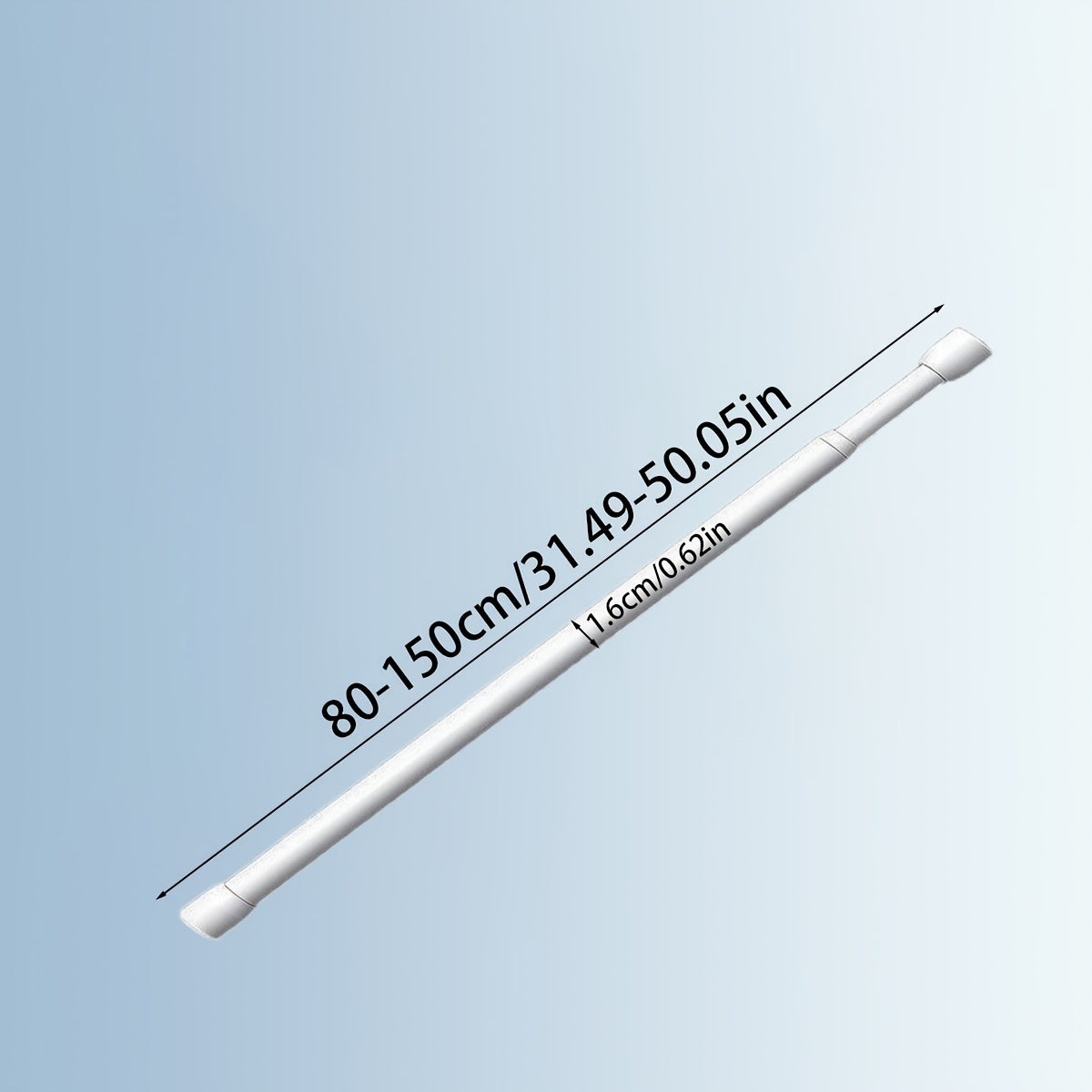 Telescopic Rod for Curtains Windows Wardrobe Clothes Drying Adjustable Support