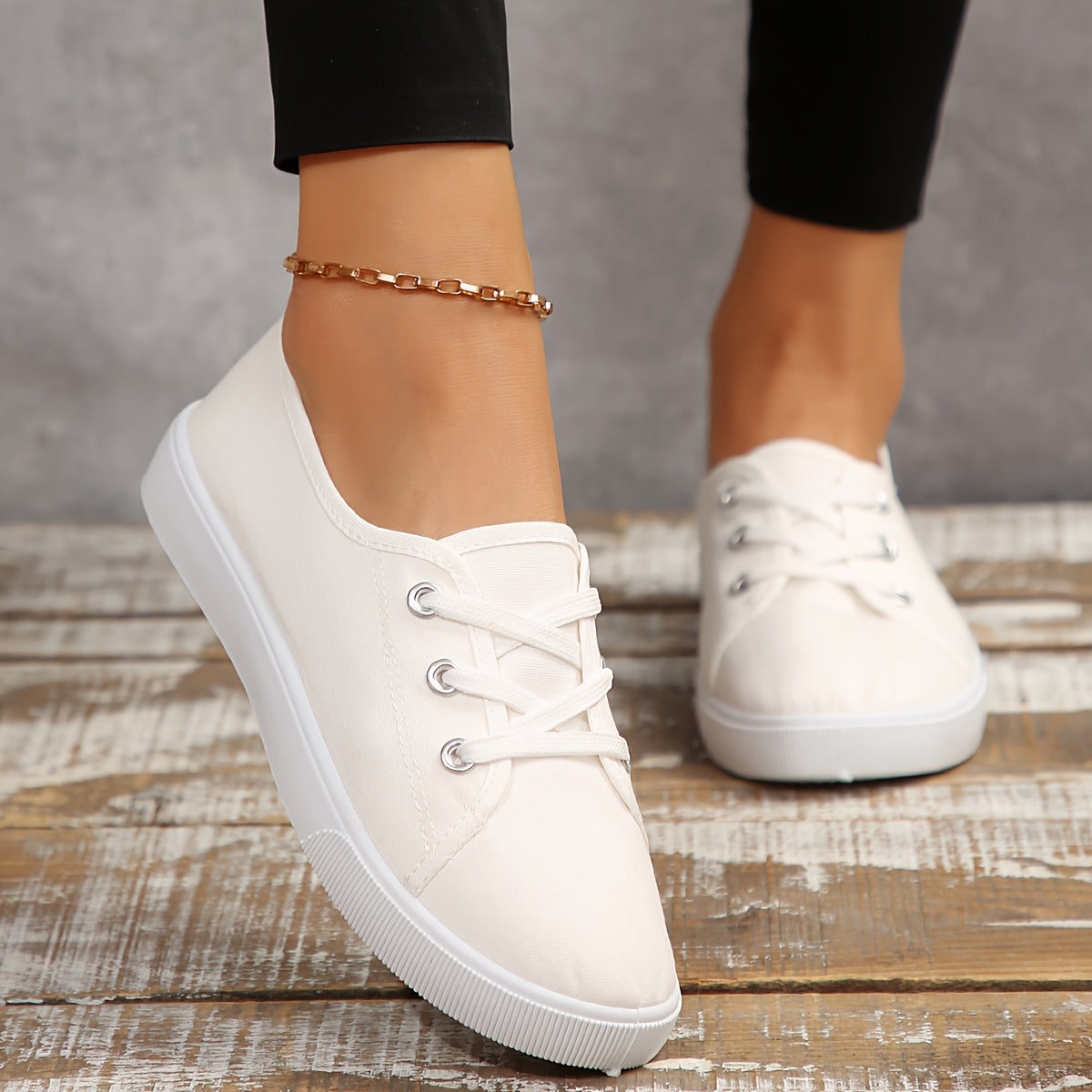 Women's Breathable Casual Sneakers with Rubber Sole, Lightweight, All-Season