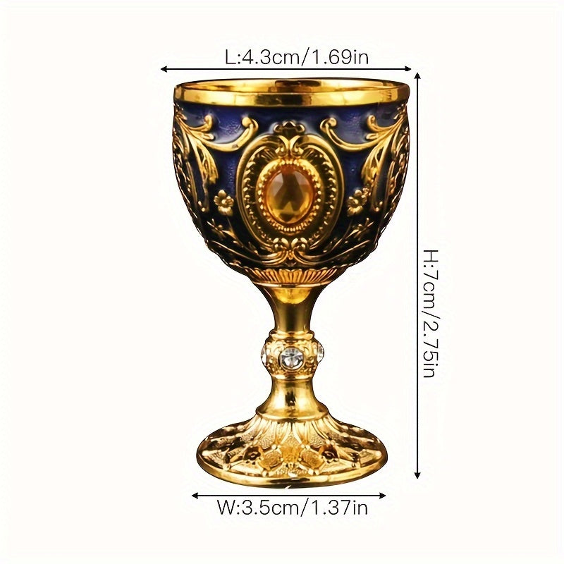 Мини-стакан для белого вина, шот-стакан, украшение, металл, золото, банкет, чай, вода, святой источник