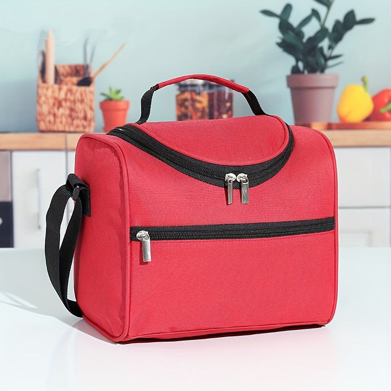 Bolsa de almuerzo con tema espacial aislada y correa ajustable de gran capacidad