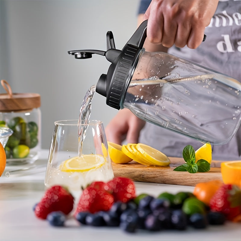 Многоразовая крышка для банок Mason с ручкой, герметичная силиконовая прокладка, крышка с широким горлышком