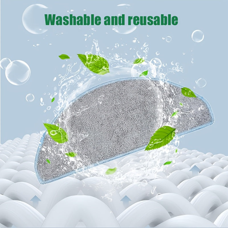 Washable Reusable Polyester Fiber Mop Pads for Robot Vacuum Compatible with Roomba Combo Models Y0110 Y0140 Y0112 Q0120