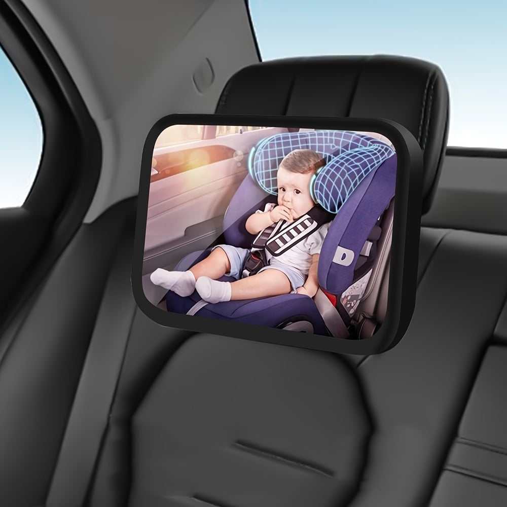 Baby Car Seat Mirror Wide-View 360-Degree Rotatable Infant Rearview Mirror