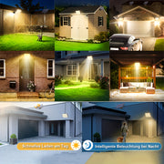 127 LED Warm White Outdoor Solar Light with Motion Sensor and Remote Control