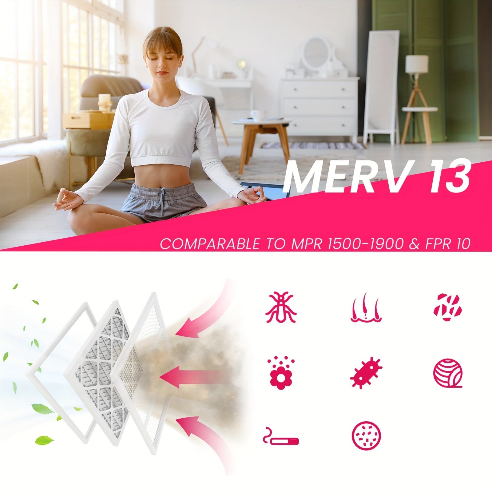 Ikkita 10x20x1 Merv13 filtrlar AC pechka uchun. Har bir to'plamda ikkita filtr mavjud. Ushbu elektrostatik qirqilgan filtrlar havo konditsionerlari va HVAC tizimlari uchun mos keladi.