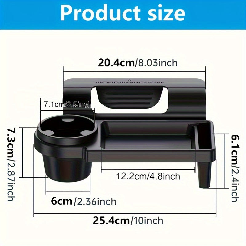 Universal ABS avtomobil tashkilotchisi, stakan tutqich va telefon saqlash bilan