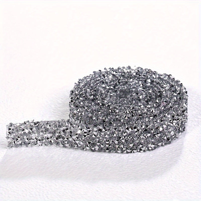 Self-Adhesive Crystal Rhinestone Ribbon for DIY Crafts and Decorations