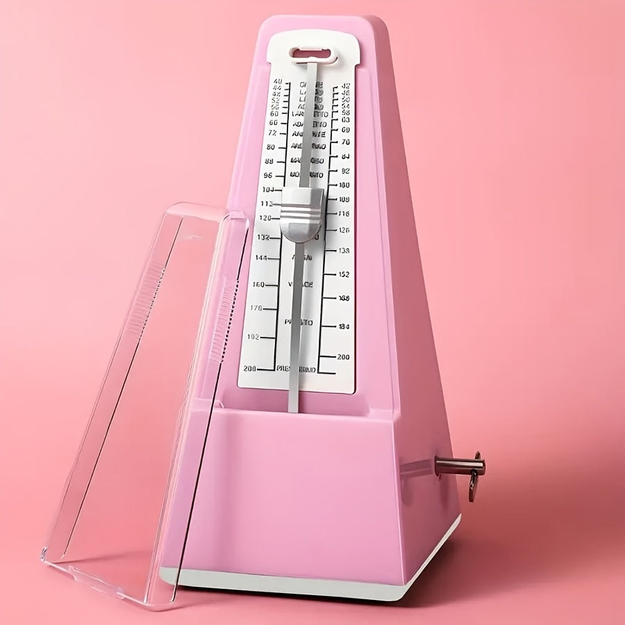 Aniq vaqtni belgilash uchun mustahkam ABS plastik mexanik metronom, bir nechta ranglarda mavjud.