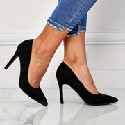 Women's Solid Color Pointed Toe Stiletto Heels for Dress and Formal Wear