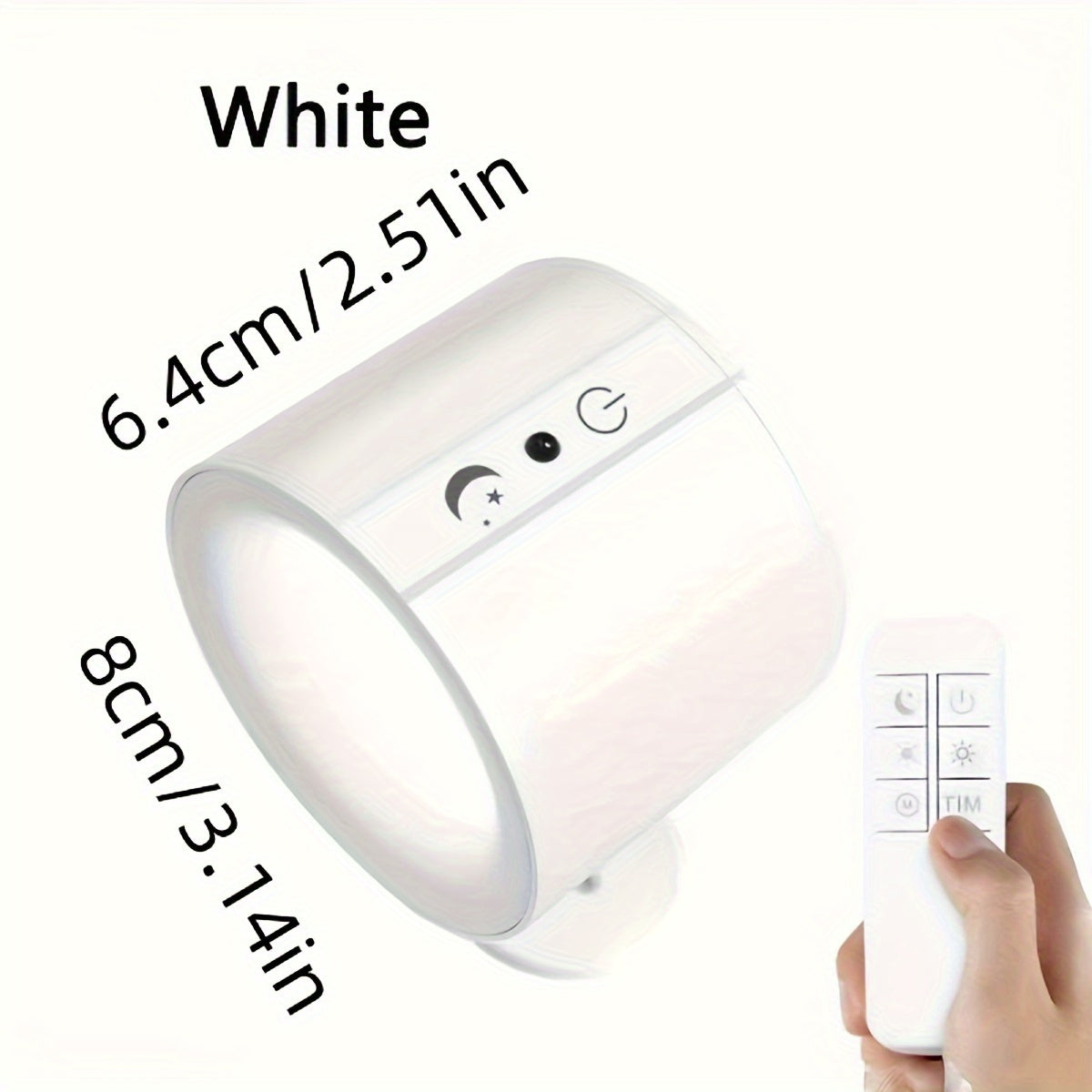 Современный светильник-бра с LED-лампой, вращающимся магнитным шаром, сенсорным пультом дистанционного управления, регулируемой яркостью в 3 цветах