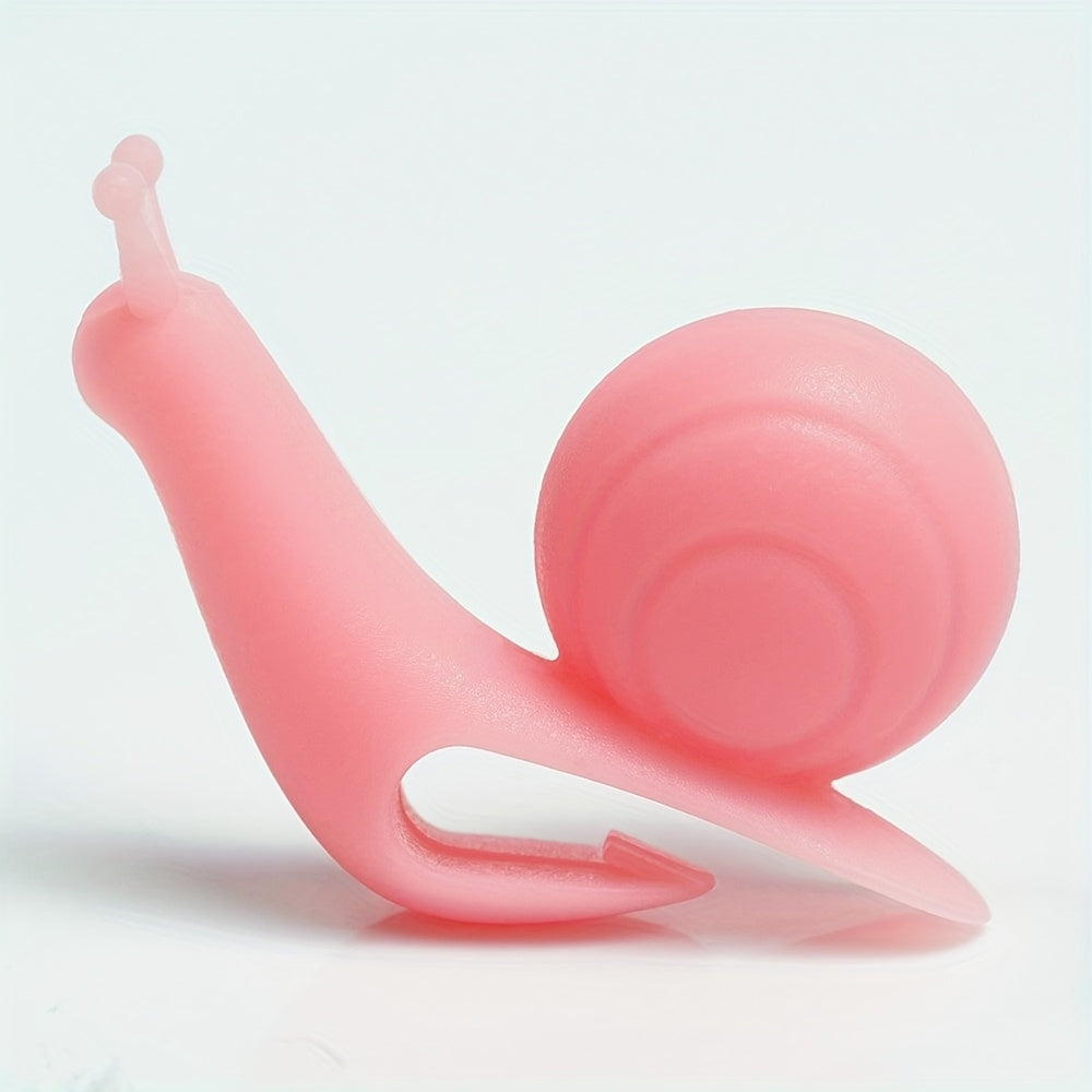 10-Piece Snail-Shaped Silicone Tea Bag Holders and Labels for Tea Enthusiasts