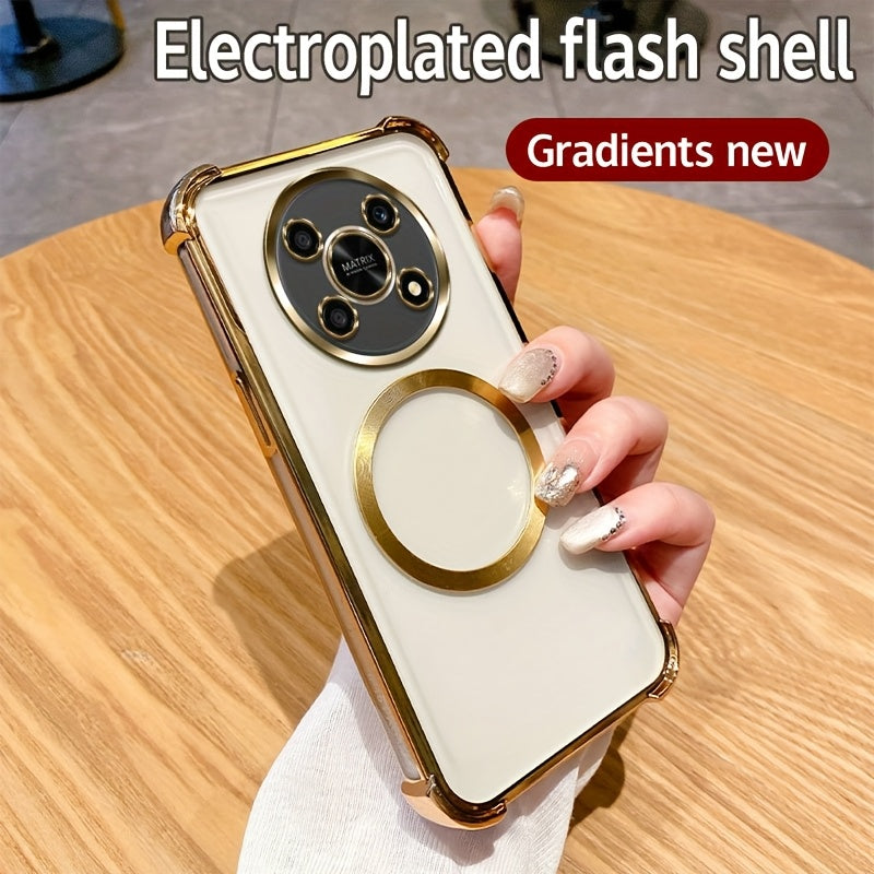 Luxury Heavy-Duty Shockproof Phone Case for Honor X7b X9 Series with Airbags and Magnetic Coil