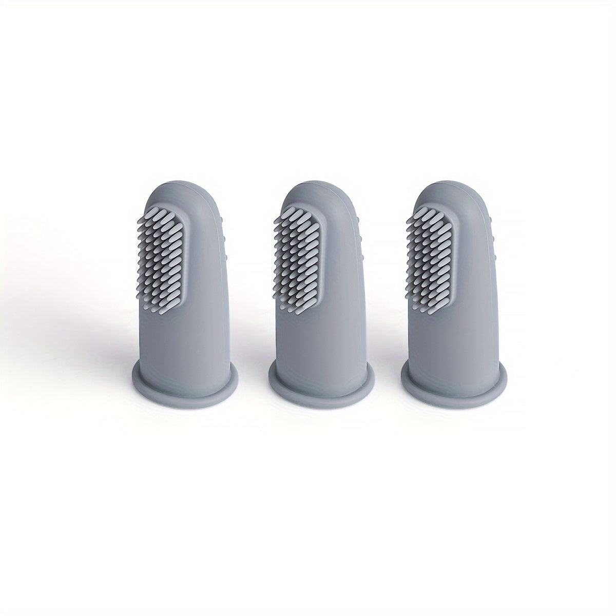 Silicone Kids Toothbrush Set for Youngsters 3 Pack Soft Toothbrushes for Children Ages 3 Plus