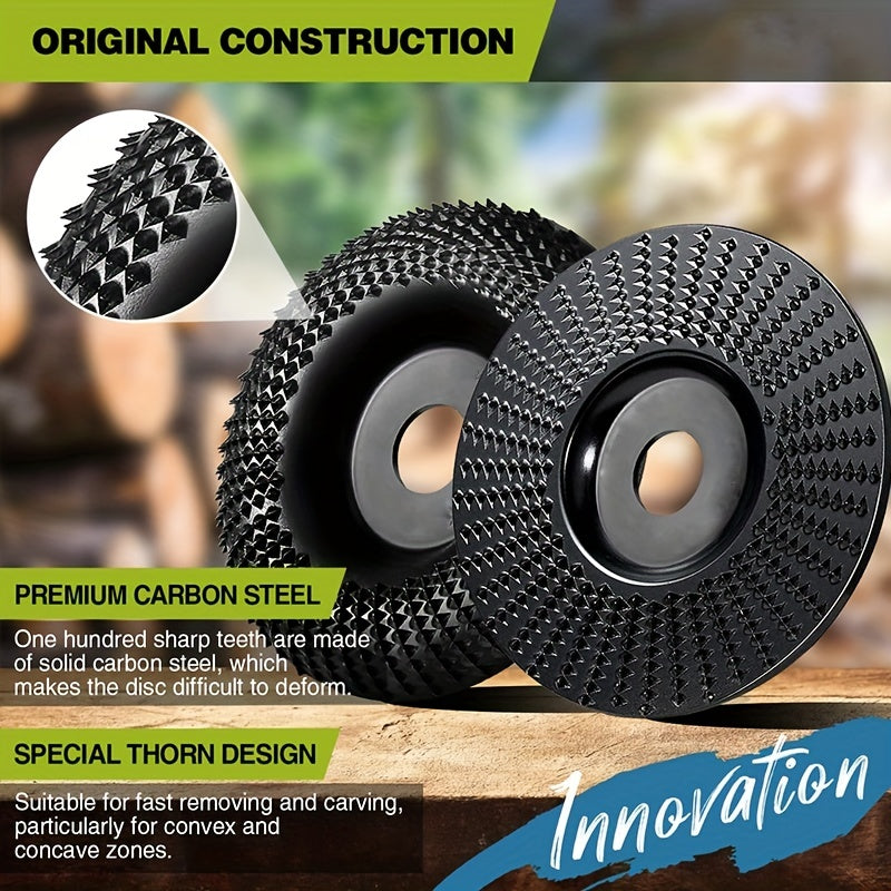 Universal Woodworking Polishing Wheel for Angle Grinders Durable Carving Tool