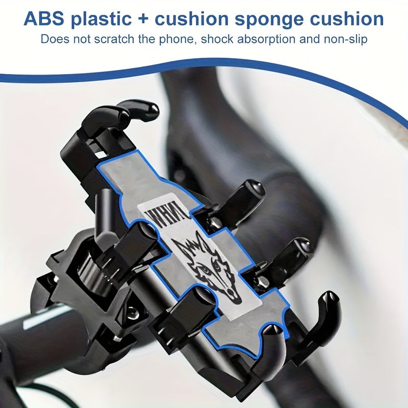 Motorcycle Phone Mount Shockproof ABS Handlebar Rearview Mirror Holder