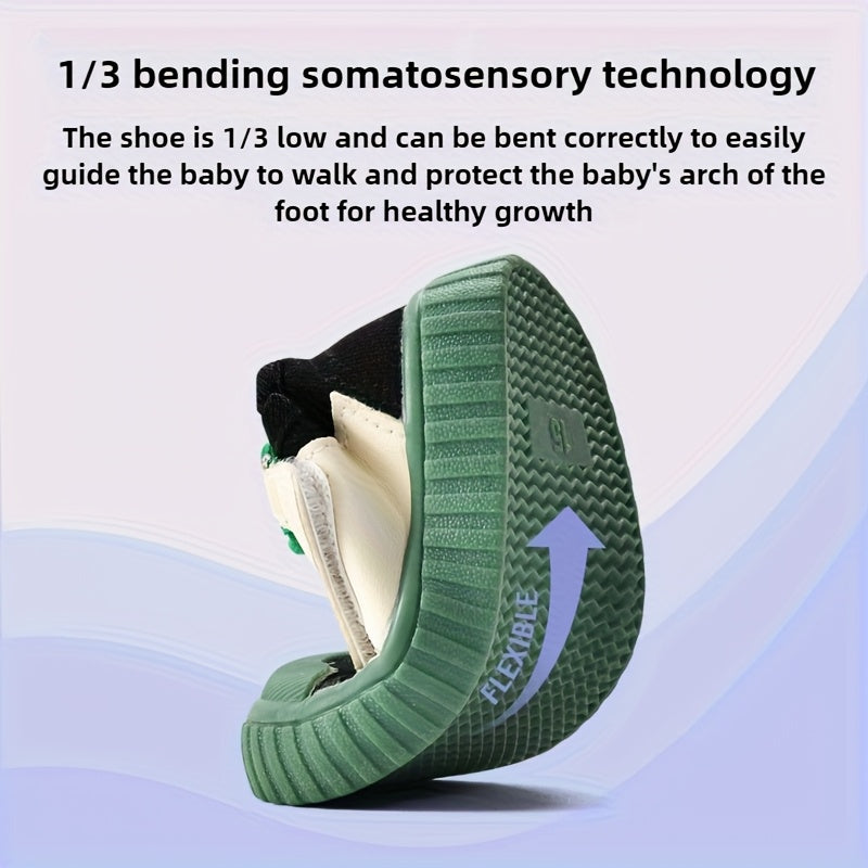 Toddler Boys and Girls Soft Sole Sport Shoes with Anti-Slip Fabric Upper