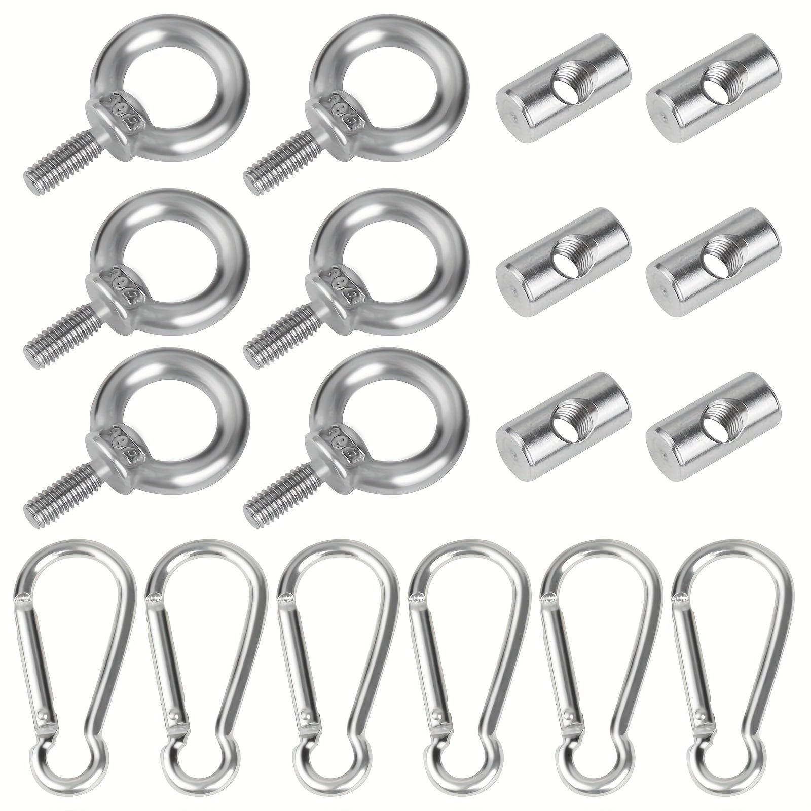 Stainless Steel Awning Rail Stoppers Set for RV Campervan Caravan Motorhome
