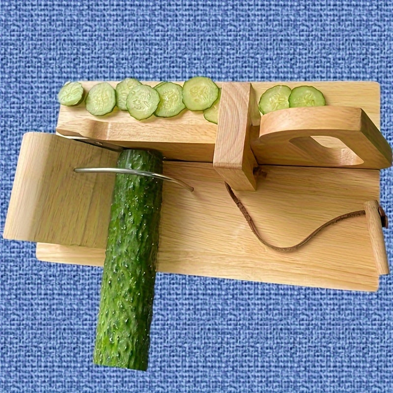 Cortador de jamón de acero inoxidable con protector de mano, cortador de fruta y pepino