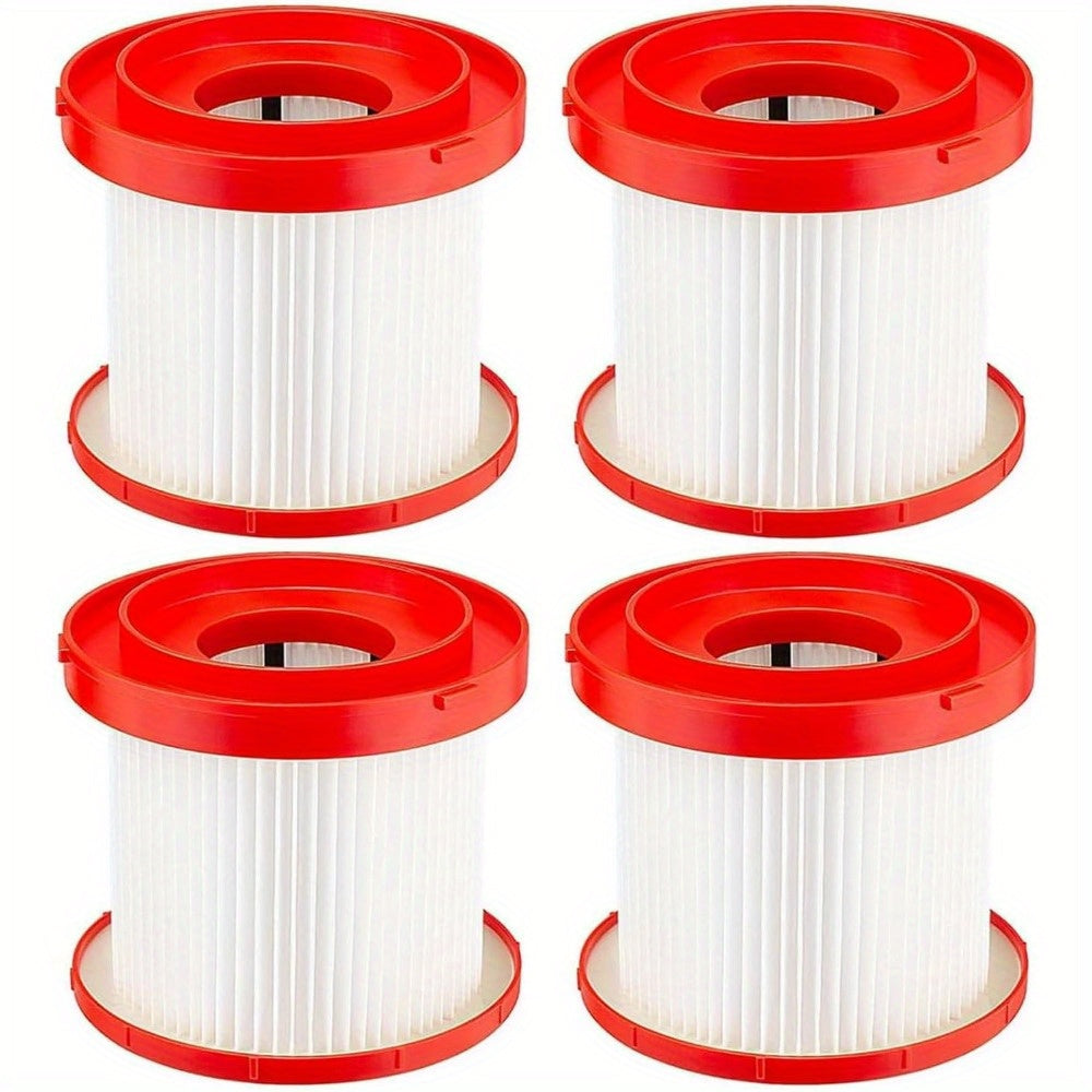 4 HEPA vakuum filtrlari 49-90-1900 Milwaukee M18 nam/quruq vakuum 0880-20, M12 M20 nam/quruq vakuum 0970-20, 0960-20 va 0780-20 bilan mos keladi.