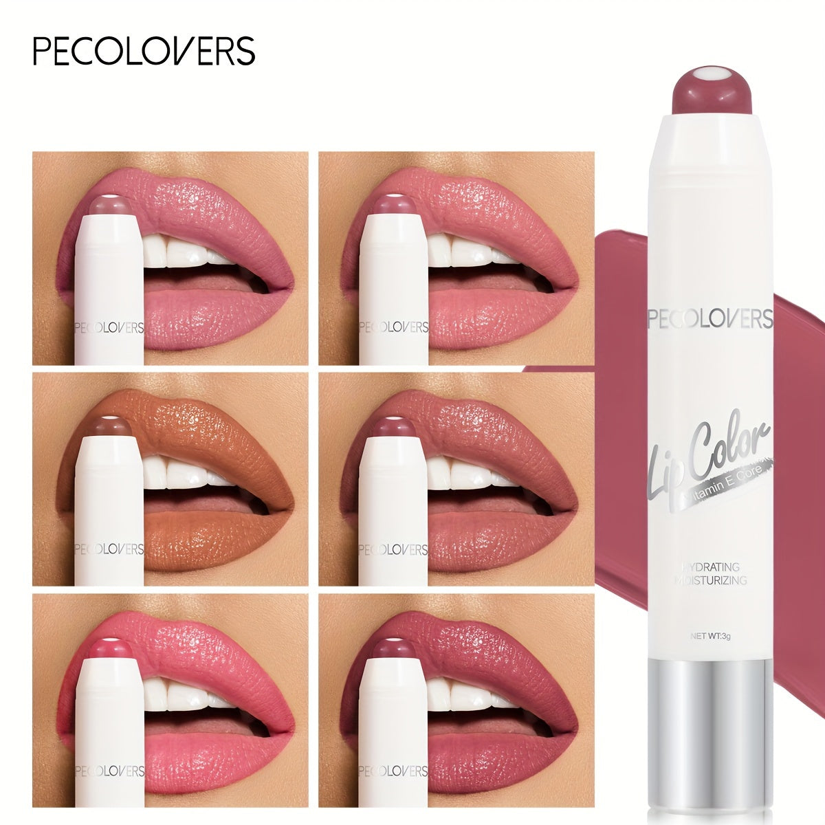 Women Velvet Matte Lipstick 6 Shades Waterproof Long-Lasting Moisturizing