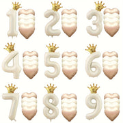 Tug'ilgan kunlari va tadbirlar uchun 6 ta raqamli folga baloni to'plami