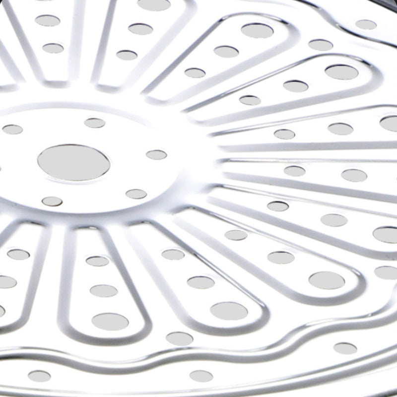 Stainless Steel Double Layer Steamer Pot 27.94cm with Multi-Tiered Dumpling Insert