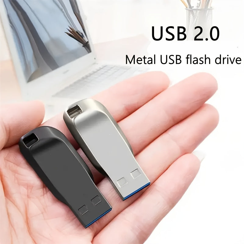 Metal USB 2.0 Flash Drive 8GB 64GB 90GB 117GB High-Speed Data Storage