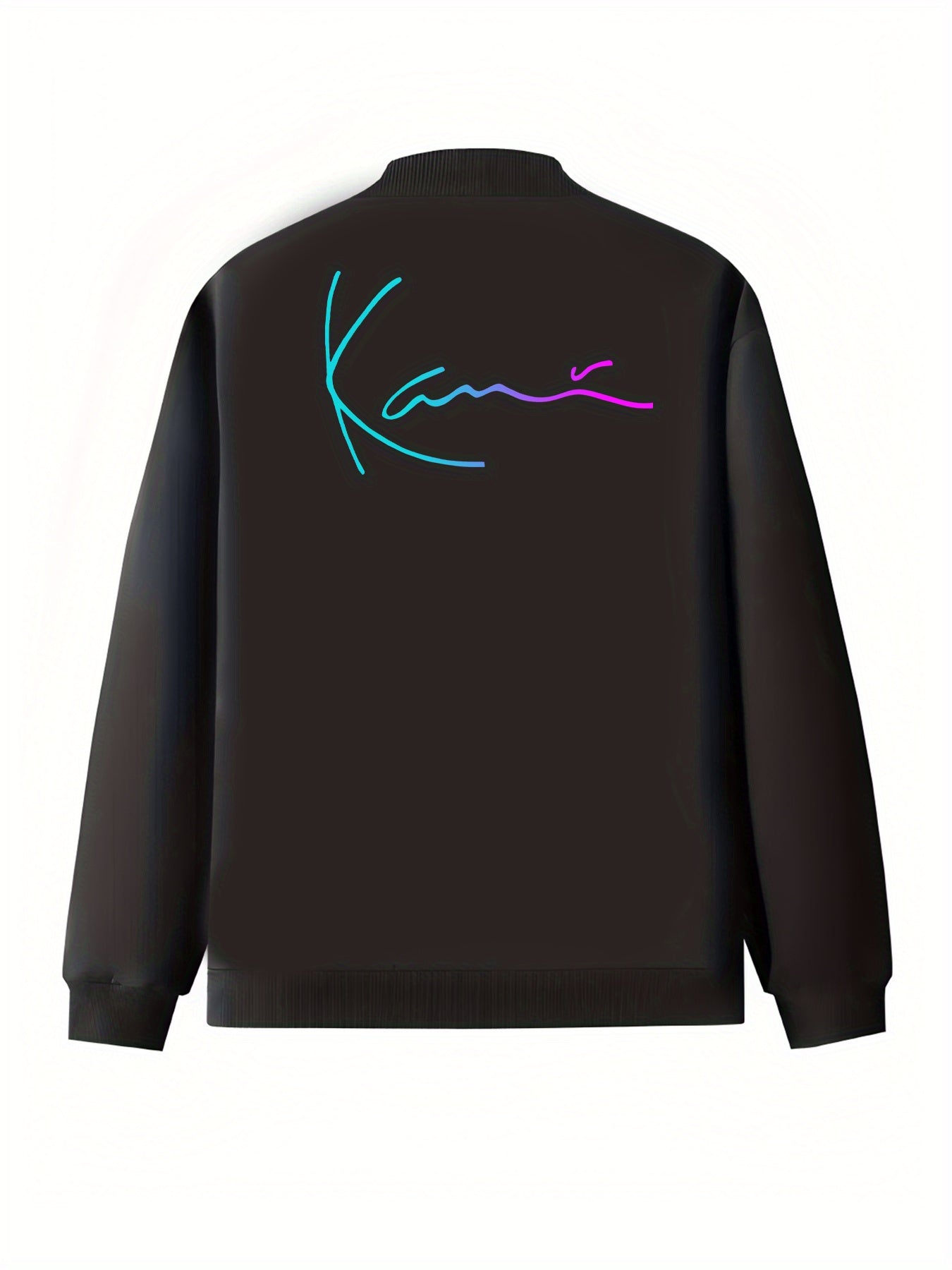 Plus Size Women's Black Pilot Jacket All-Season Zip-Up Outerwear