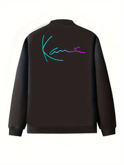 Plus Size Women's Black Pilot Jacket All-Season Zip-Up Outerwear