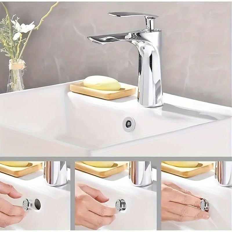 4-Pack Chrome Plastic Sink Overflow Cover Rings for Kitchen Bathroom