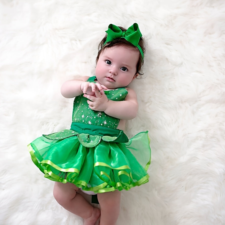 Baby Girl Dress for First Photos, Festive Style, 0-3 Years