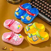 Kids' Cartoon Clogs and Mules Breathable PVC Slip-On Sandals for Boys and Girls