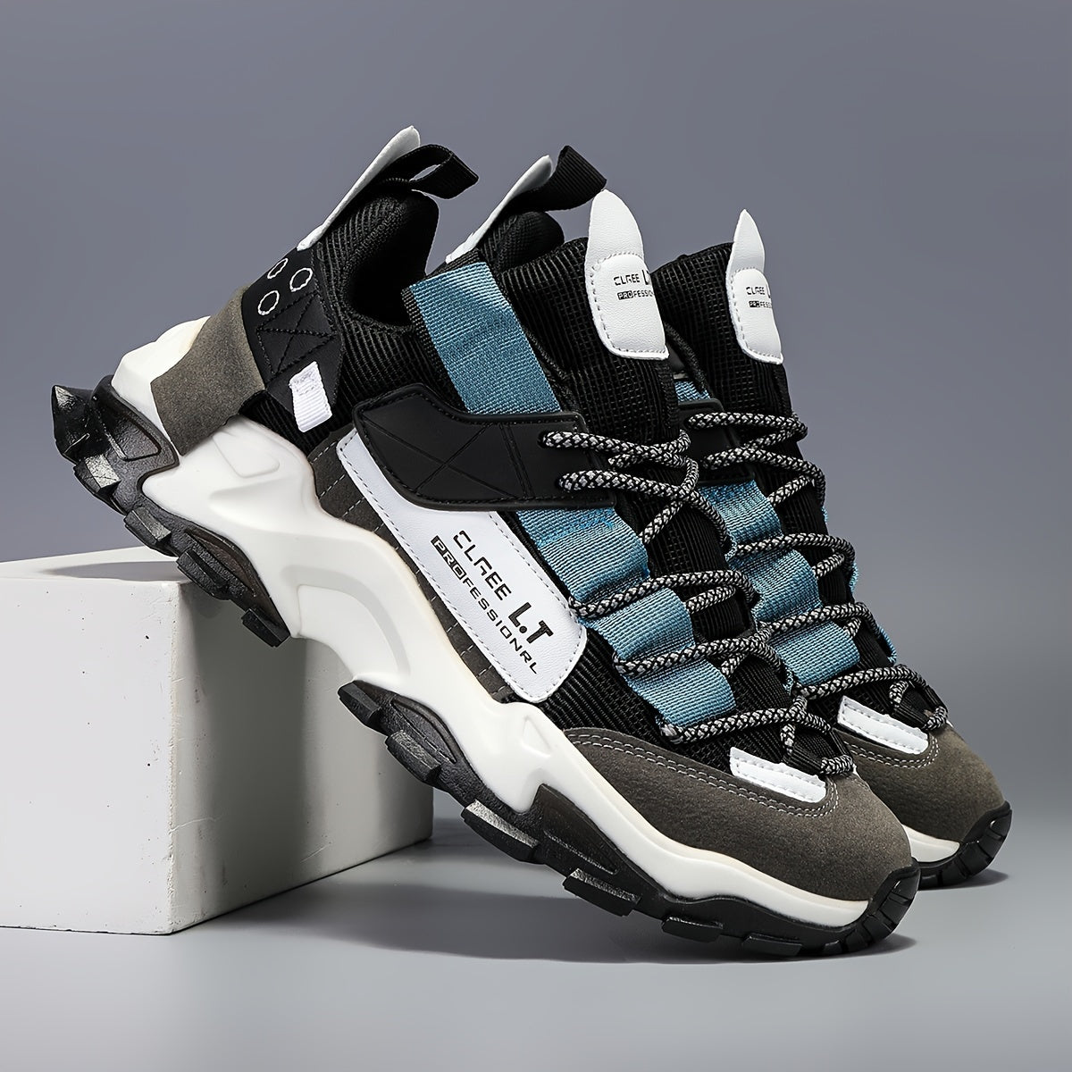 Мужские всесезонные беговые кроссовки с геометрическим принтом букв, дышащие, удобные, повседневные, спортивные туфли