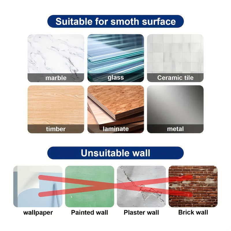 Set of 10 Large Capacity Spice Racks Wall Mounts Kitchen Organizer Plastic