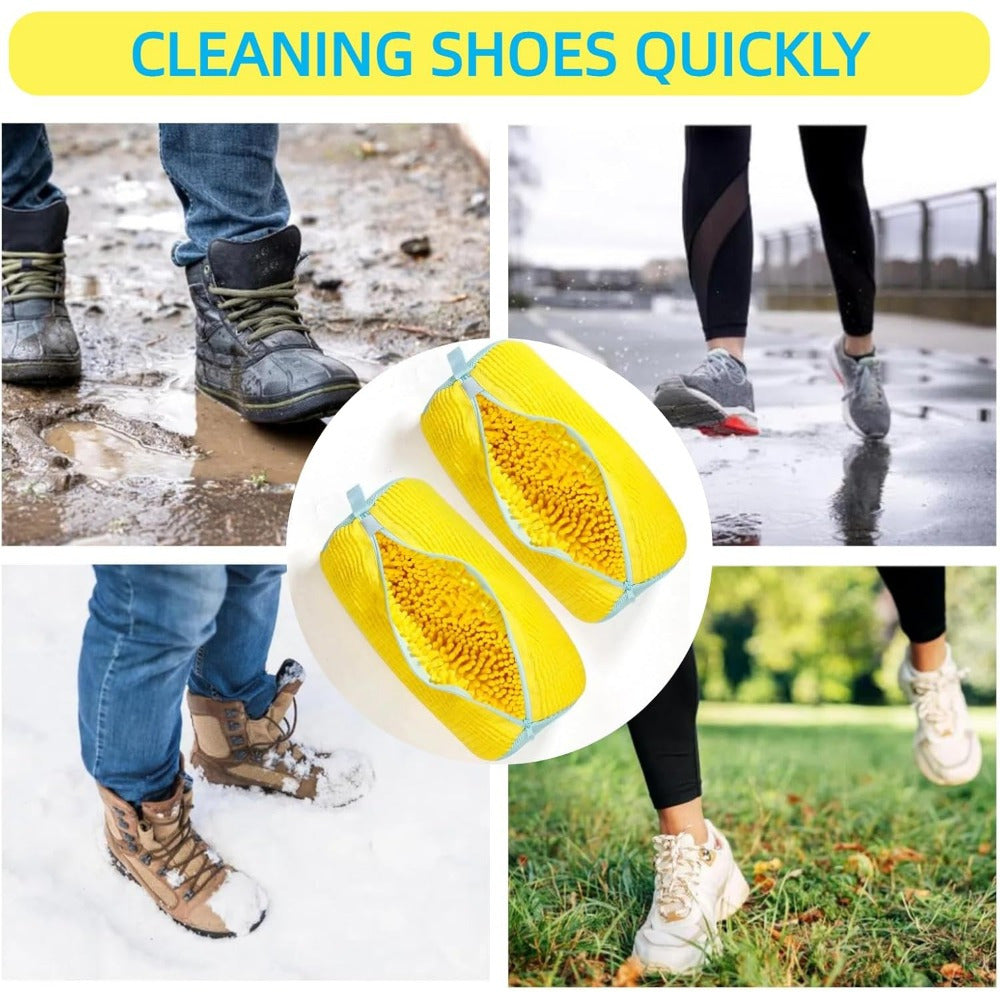 Yellow Washing Machine Shoe Bag Polyester Protective Laundry Bag for Sneakers