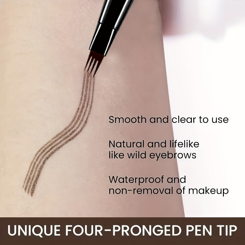 Women's Waterproof Eyebrow Pencil with Precise Tip, Long-Lasting, Black