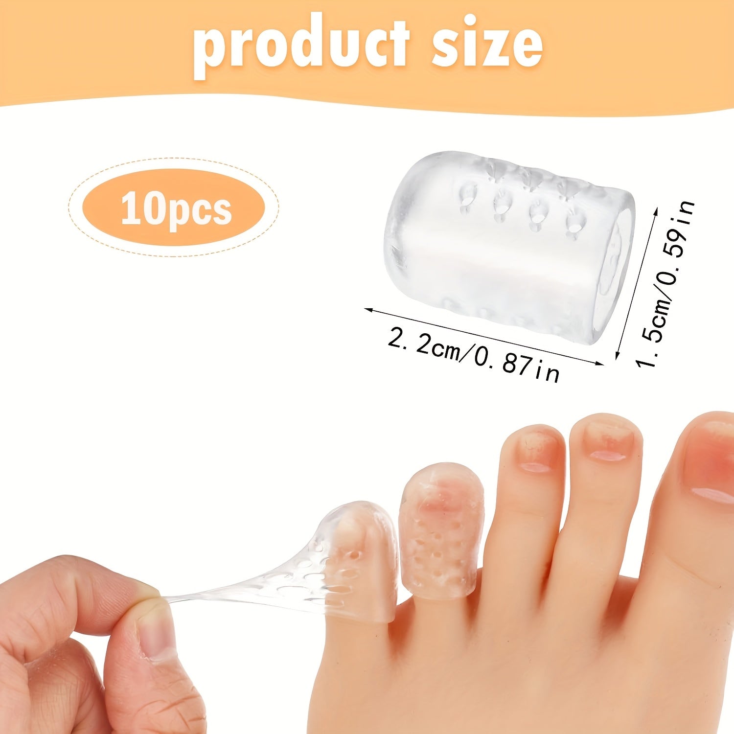 Unisex Breathable Anti-Friction Toe Caps Blister Protectors Foot Care