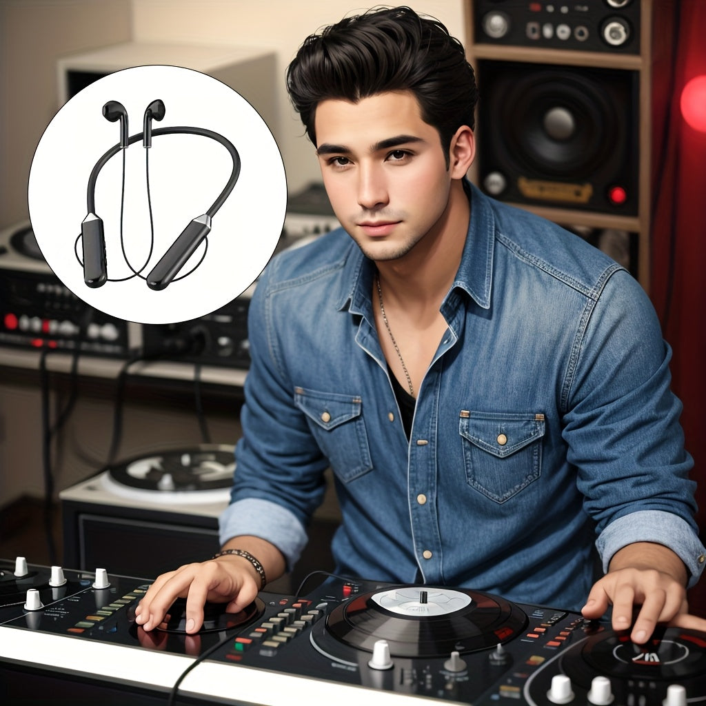 Auriculares de diadema inalámbricos con cancelación de ruido, larga duración de batería, carga USB para juegos y deportes