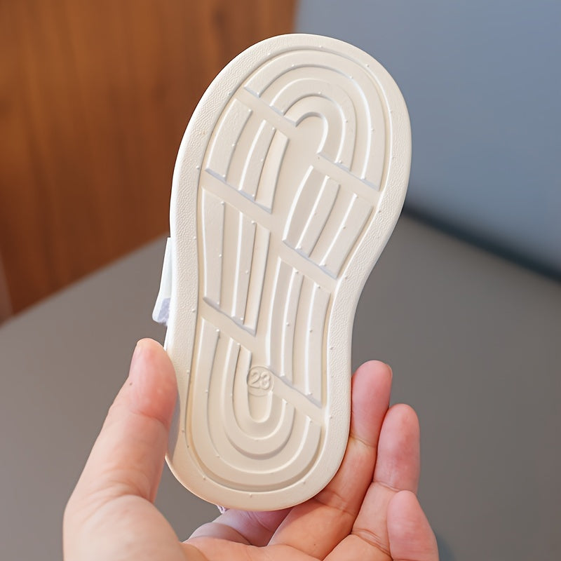 Kids White Sneakers for Boys and Girls Age 1-6 Lightweight Casual Running Shoes