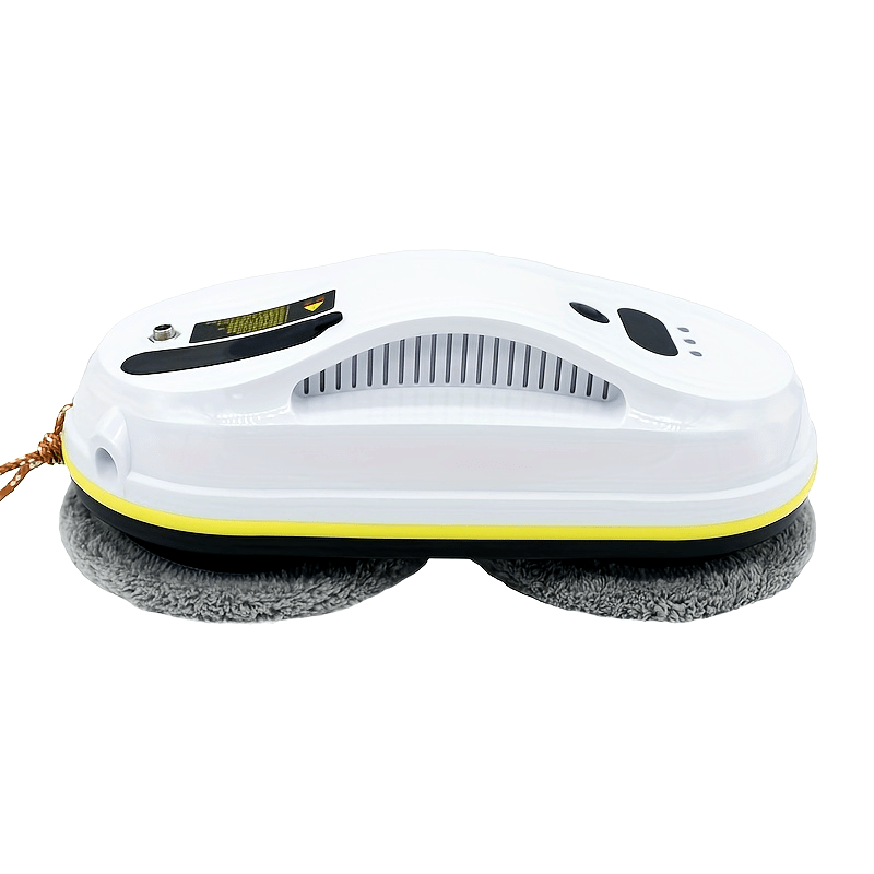 Remote-controlled Smart Window Cleaning Robot uses Dual Power (Rechargeable Lithium Battery), operates quietly at 65dB, and is suitable for homes with 220-240V power supply.