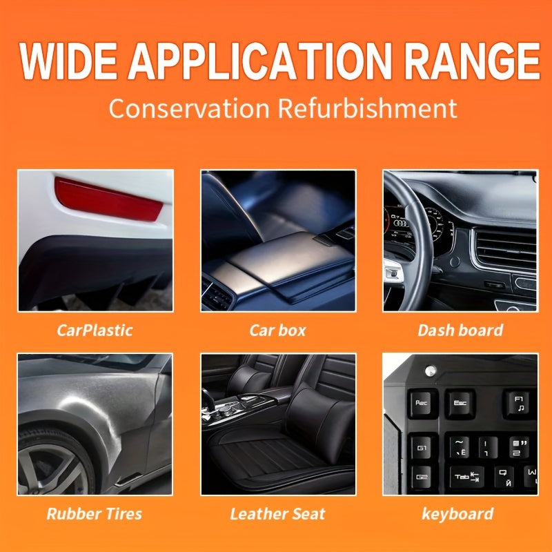 Renovador universal de plástico para el interior del coche, cera para muebles de cuero